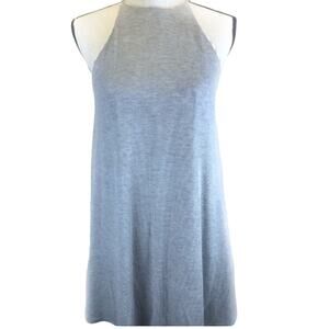 Culture Phit Halter Dress Tank Tunic Gray Womens Size Small Fit & Flare Keyhole